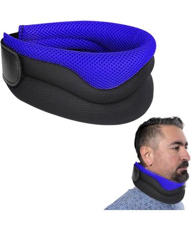Anulely Schwam Halskrause - Soft Neck Collar for Relief | Comfortable Neck Wrap for Men & Women | Perfect for Sleeping Working & Traveling - Collarage Blue - Buy Online on GoSupps.com