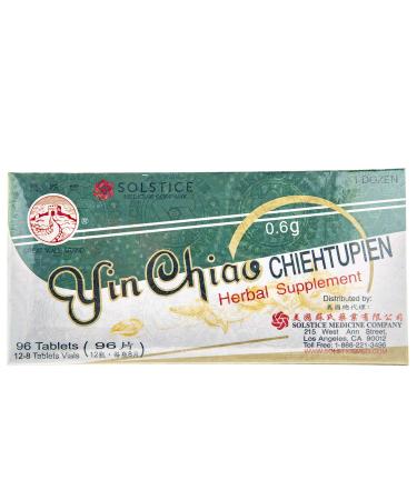 Solstice Medicine Company Great Wall Brand Yin Chiao Chieh Tu Pien (Supports Sinuses Immune and Respiratory Systems) (96 Tablets) (1 Box)