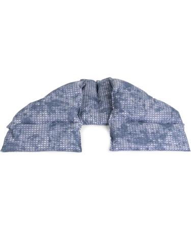 Grape Seed Pillow 75x20cm - Large 8-Chamber Heat Pad in Used-Look Grey-Blue | Buy Grain Pillow Online - Buy Online on GoSupps.com