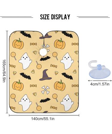 Waterproof Barber Cape - Halloween Ghost Pumpkin & Cheetah Haircut Bib for Men & Women | Unisex Hair Cutting Cape - Buy Online on GoSupps.com