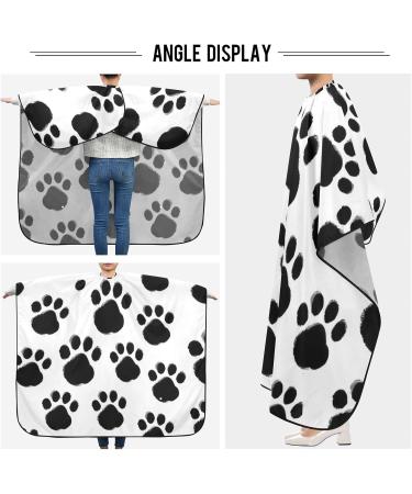 Waterproof Barber Cape - Dog's Paw & Cheetah Haircut Bib for Men & Women | Unisex Hair Cutting Cape - Buy Online on GoSupps.com
