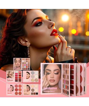 Eyeshadow Palettes | 55 Colours Long Lasting Glitter | Pigmented Eyeshadow Palette and Blush Powder | For Women Girls Party Wedding Holiday Christmas - Buy Online on GoSupps.com