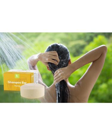  GREENDOOR GREENDOOR Organic Shampoo Bar Honey 75g gentle shampoo without palm oil silicone sulfate natural cosmetic with aloe vera natural care for dry hair unisex - Buy Online on GoSupps.com