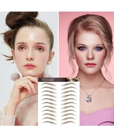 Aresvns 4D Eyebrow Tattoo Brown 66 Pairs - Waterproof, Fake Eyebrows for People without Eyebrows | Christmas Gift - Buy Online on GoSupps.com