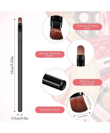 48 Piece Flat Makeup Brushes Set for Concealing, Blending, and Setting - Portable Synthetic Beauty Tools in Black - Buy Online on GoSupps.com