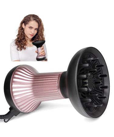 Diffuser Hair Dryer for Curly Hair 2-in-1 Hair Blow Dryer for Wavy Hair While Enhances Curls Reduces Frizz Compact&Lightweight Hairdryer Perfect for Daliy Use and Travel