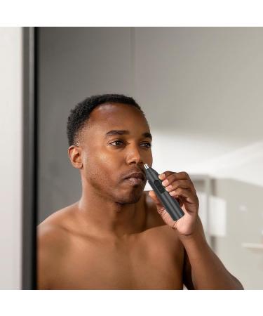 Linkidea Men s Ear and Nose Hair Trimmer - 360 Rounded Blade for Safe Clean Hair Removal | Black - Buy Online on GoSupps.com