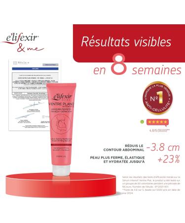 E'LIFEXIR - Vientre Plano Intensive Serum - Defines Volume Drains and Tones the Abdomen - Firming Cream - Contains SLIMEXIR PINK PEPPER and Caffeine - For Men and Women - 150ml - Buy Online on GoSupps.com