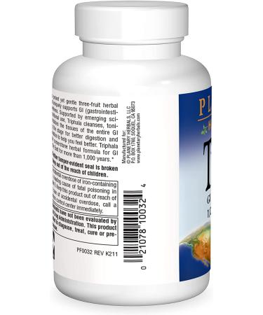 Planetary Herbals Triphala 1000mg - 90 Tablets: Natural Digestive Support - Buy Online on GoSupps.com