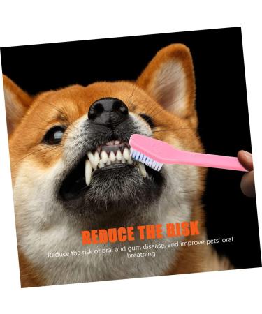 HANABASS 8pcs Double Head Dog Toothbrush Cat Care Pet Toothpaste Pet Oral Health Dual-head Brush Pp 1 count (Pack of 1) As Shown - Buy Online on GoSupps.com