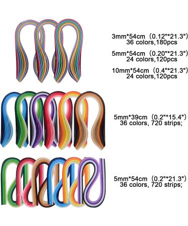 1860-Piece Quilling Kit with Tools and Paper Strips - DIY Quilling Pen, Slotted Tool, Electric Pen, Template Board, Grid Guide, Scissors - Buy Online on GoSupps.com