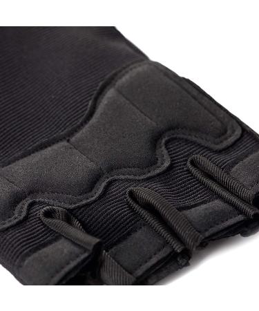 GRTE Tactical Half Finger Gloves for Men & Women - Anti-Slip Outdoor Sports Gear for Cycling Hiking Climbing and More - Black - Buy Online on GoSupps.com