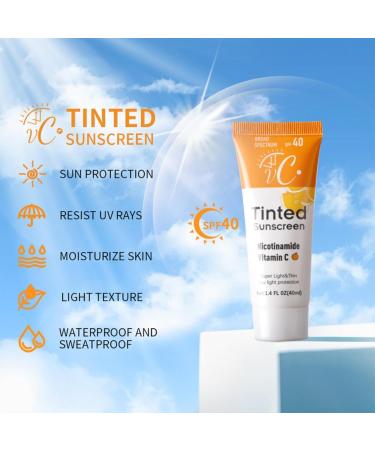 Buy Vitamin C Suncream SPF 40 - 2024 Summer UV Protection for All Skin Types - Unisex Facial Sunscreen (1.4 Fl Oz) - Perfect for Outdoor & Beach Activities - Buy Online on GoSupps.com
