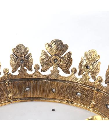 YADIRF Baroque Royal Crown Men's Metal Prince Hair Crown - Dark Gold with Champagne Stone | Birthday, Halloween, Prom & Pageant Hair Accessory - Buy Online on GoSupps.com