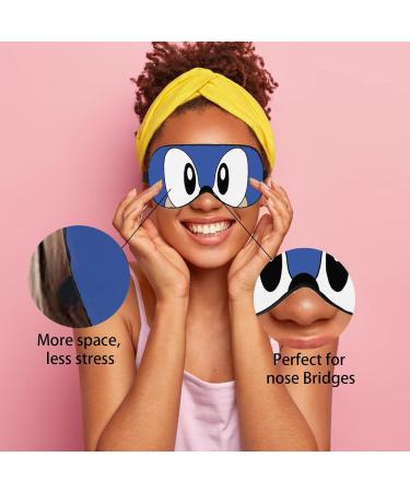 2-Piece Cartoon Eye Mask | Super Soft & Comfortable | Blocks Light & Reduces Eye Bags for Blue Eyes - Buy Online on GoSupps.com