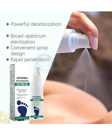 VKaoess Tea Tree Oil Foot Spray Natural Refreshing Spray for Shoes and Feet Deodorant Deodorant for Smelly Feet Foot Care with Aloe Vera for Men and Women 5 Bottles - Buy Online on GoSupps.com
