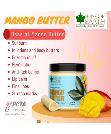 Deodorised Indian Mango Butter 100GM - Natural Moisturizer for Face Skin Hair & DIY Projects | Buy Online Internationally - Buy Online on GoSupps.com
