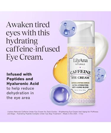 LilyAna Naturals Eye Cream 1.7oz and Caffeine Eye Cream 1oz Bundle - Buy Online on GoSupps.com
