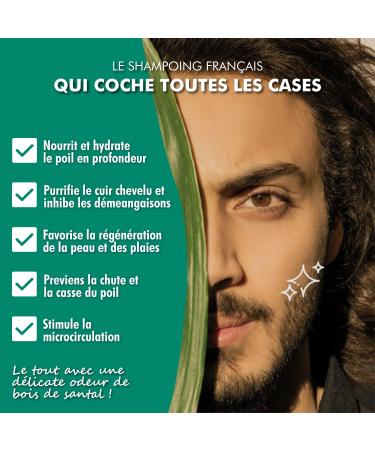  MONSIEUR BARBIER Monsieur Barbier : Full Care Sulfate Free Beard and Hair Shampoo - 2-in-1 French Product Nourishing Natural Anti-Hair Loss for Complete Care with Sandalwood Fragrance - 250 ml - Buy Online on GoSupps.com