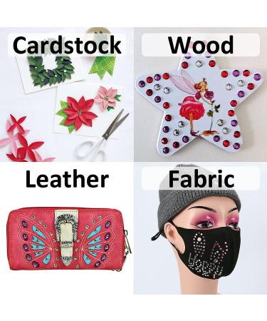Hotfix Rhinestone Applicator Kit with 19 Color Gems and Templates - Pink Bedazzler Tool for Clothes and Crafts - Buy Online on GoSupps.com