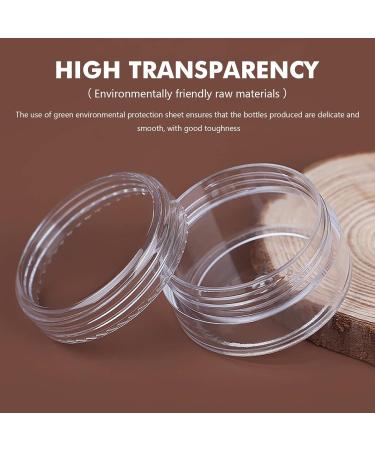 GEESUI Transparent Empty Jars - 50 Pack 5ml Mini Cream Containers with Screw Cap for Cosmetics Lip Balm Lotion & Mini Candles - Ideal for Travel & Samples - Buy Online on GoSupps.com