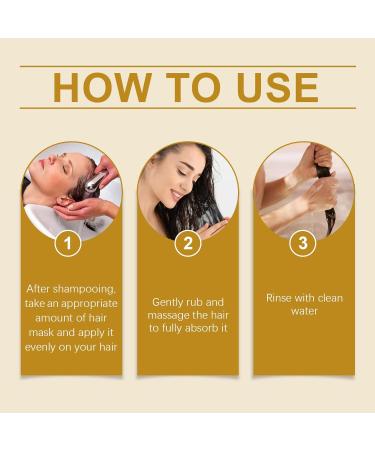 Argan oil hair mask conditioner with 3 shower caps hair mask intensive repair and shine for damaged hair with organic argan oil for silky softness - Buy Online on GoSupps.com