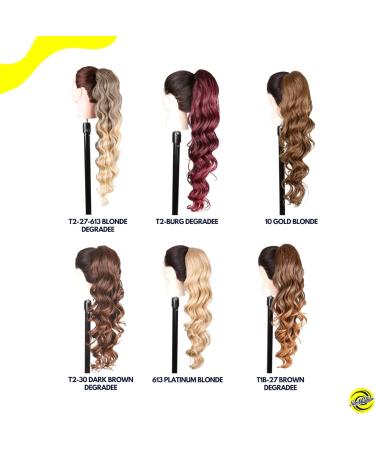 Wavy HORSE TAIL 70 cm in ThermoFiber Ser Muler Extension (T2-Burg Degradee) - Buy Online on GoSupps.com