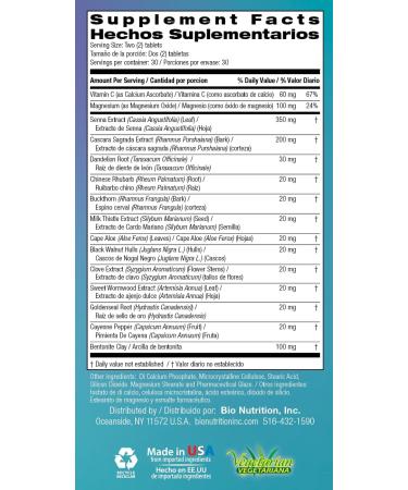 Bio Nutrition Total Colon Wellness 60 Tablets - Buy Online on GoSupps.com