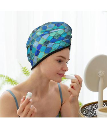 Stone Pattern Coral Velvet Dry Hair Cap | Quick-Dry Hair Towel Wrap for Women & Men | Perfect for Travel & Home - Buy Online on GoSupps.com