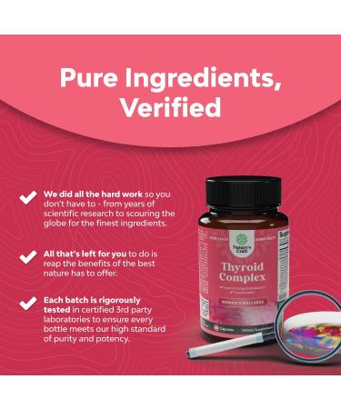 Women's Advanced Thyroid Support with Ashwagandha - Herbal Energy Supplement with Iodine, L-Tyrosine, Rhodiola - Balancing Adaptogenic Formula for Thyroid Health - Buy Online on GoSupps.com