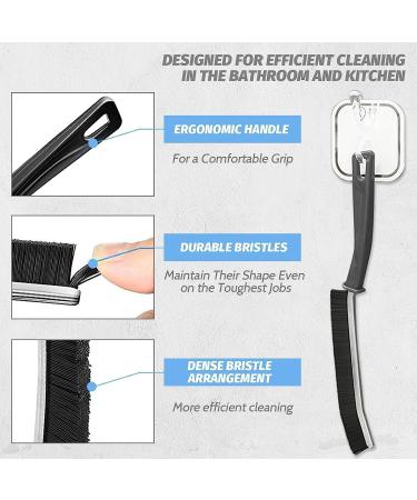2 pcs Gap Cleaning Brush Multifunctional Crevice Cleaning Brush Long Slit Brush Scrub Brushes for Cleaning Stiff Bristles Brush for Window Track Shower Kitchen Cleaning 2pcs - Buy Online on GoSupps.com