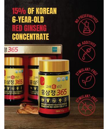 FARMER QUEEN 960g / 34oz HongSamJeong Korean 6 Years Red Ginseng Gold Extract 240g (8.5oz) X 4ea - Buy Online on GoSupps.com