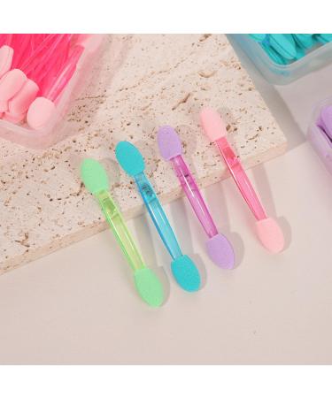 Buy 5 Packs of 100PCS Professional Double Head Eyeshadow Brushes - Multicolor Disposable Makeup Tools (Blue) - Fast International Shipping - Buy Online on GoSupps.com