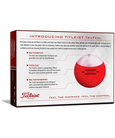 Titleist TruFeel Golf Balls Red - Buy Online on GoSupps.com
