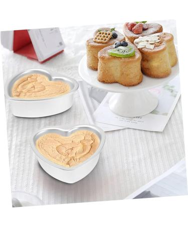 Zerodeko 8 Pcs Heart Cake Mold Cake Mould Baking Trays for Oven Deep Baking Pans for Oven Roasting Pan Lasagna Pan Flat Skillet Cake Decorating Stencils Aluminum Alloy Paper Cup Bakeware 15.3X14.8X5.3CMx4pcs Silverx4pcs - Buy Online on GoSupps.com
