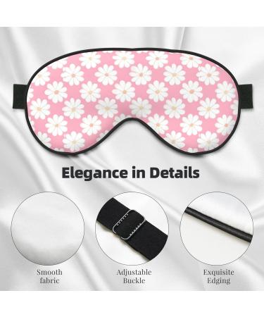 Camellia Pattern Unisex Adjustable Blackout Sleep Eye Mask - Perfect for Travel Yoga and Naps - Buy Online on GoSupps.com