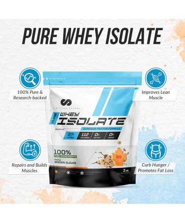 Limitless Pharma Pure Whey Isolate | High Protein Whey Isolate Protein Powder | 27g Protein 6g BCAAs Sugar Free Gluten Free Low Carb Low Lactose | 74 Servings 5LB (Coffee Chocolate Crisp) Coffee Chocolate Crisp 5LB - Buy Online on GoSupps.com