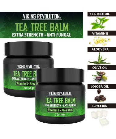Viking Revolution Tea Tree Oil Cream - Athletes Foot & Eczema Treatment (2 Pack) - Buy Online on GoSupps.com