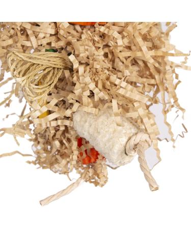 HappyBird Orange Shred-Tuft Toy | Best Shredder Toy for Parakeets & Small Parrots - Eco-Friendly Nibble Delight - Buy Online on GoSupps.com