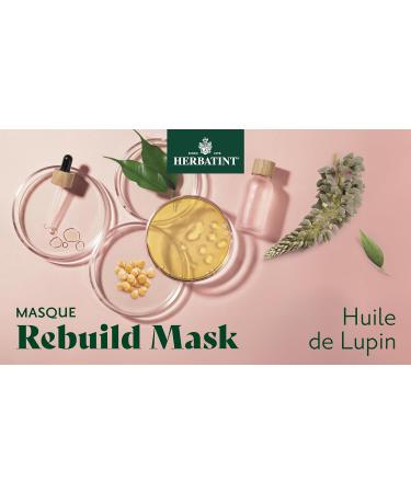 Herbatint Rebuild Mask Organic Repair Mask - 200ml | Nourishes Repairs and Protects Damaged or Stressed Hair | Exclusive Formula with Vegetable Keratin | 99% Natural Ingredients Vegan - Buy Online on GoSupps.com
