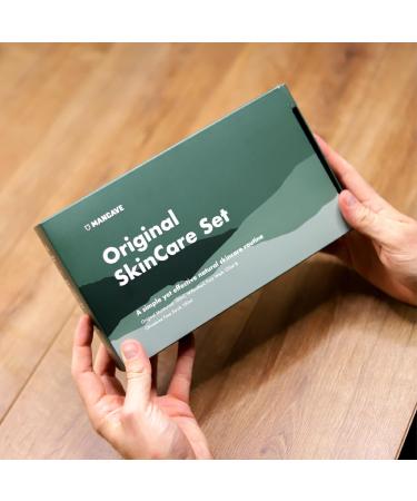 ManCave Originals Skincare Gift Set - Face Wash, Scrub & Moisturizer for Men - Vegan & Natural Formulations - Made in England - Buy Online on GoSupps.com