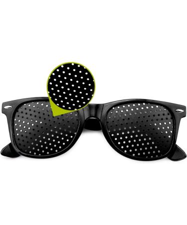 Buy Grenhaven Black Pinhole Glasses for Eye Training & Relaxation - Foldable Temples Perfect for Vision Improvement - Shop Internationally - Buy Online on GoSupps.com