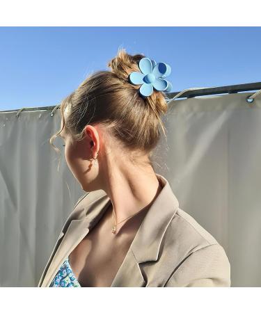 JOYOYO 4 Pcs Medium Flower Hair Claw Clips for Women & Girls - Lightweight 3 Inch Bright Colors Floral Clips for Thick & Thin Hair - Buy Online on GoSupps.com