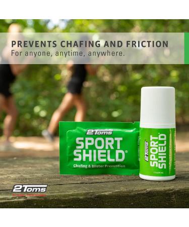 2Toms SportShield Original Formula Anti Chafe & Blister Prevention Combo Pack - 1.5oz Bottle & 3 Towelettes - Buy Online on GoSupps.com
