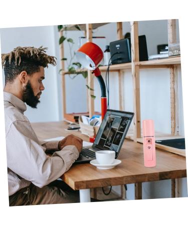 LALADEFIEE 1pc Humidifier USB Mini Face Steamer Makeup Device Face Sprayer Handheld Spray Device Pink Abs - Buy Online on GoSupps.com