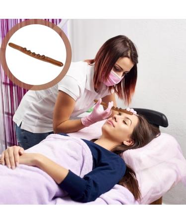 Lurrose 36cm Wood Massage Stick | Trigger Point Massage Roller for Muscle Release | Manual Back Massager & Hand Roller - Buy Online on GoSupps.com