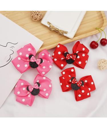 Hair Clips for Girls Hair Bows Girls Pink Hair Bows Hair Scrunchie for Women Girls Hair Accessories Cosplay Accessories for Carnival Headpiece Party Supplies (Pink D) - Buy Online on GoSupps.com