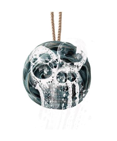 Yapetnck Soft Shower Sponge | Rose Multipurpose Bath Balls - Portable Bath Balls with Lanyard Cute Bath Supplies for Bathroom Home Apartment Dormitory Blue