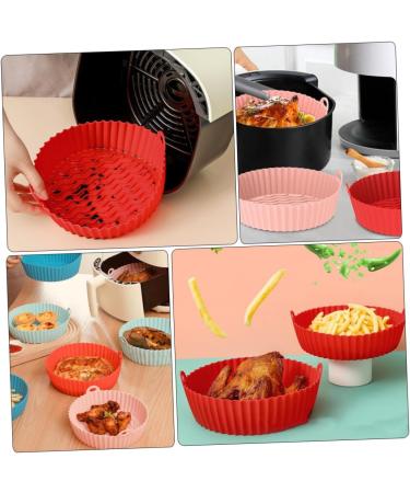 LABRIMP 2pcs Fryer Pan Silicone Baking Pans Air Fryer Rotisserie Airfryer Basket for Oven Non Stick Supplies - Buy Online on GoSupps.com