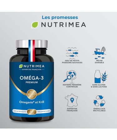 Laboratoires Nutrimea Omega 3 & Antarctic Krill | Wild Fish Oil | Natural Antioxidant | Cognition & Immune System | High Concentration of EPA/DHA & - Buy Online on GoSupps.com